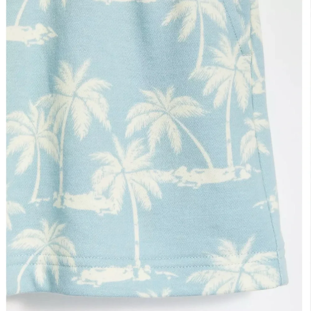 💚5/$25 SALE!💚 Lou & Grey Palm Tree Terry Drawstring Shorts Sz S
